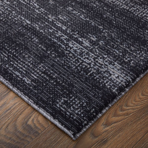 Front right view of 8'x10' Rugs Charcoal Deja 39PJF Rug