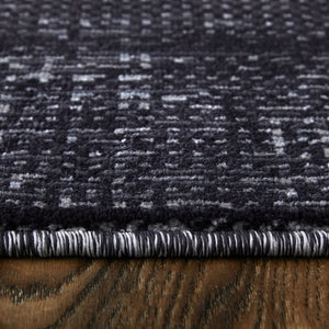 Side view of 8'x10' Rugs Charcoal Deja 39PJF Rug