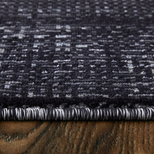 Side view of 9'x13' Rugs Charcoal Deja 39PJF Rug
