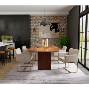 A room setting featuring 5'x8' Rugs Gray Deja 39PJF Rug