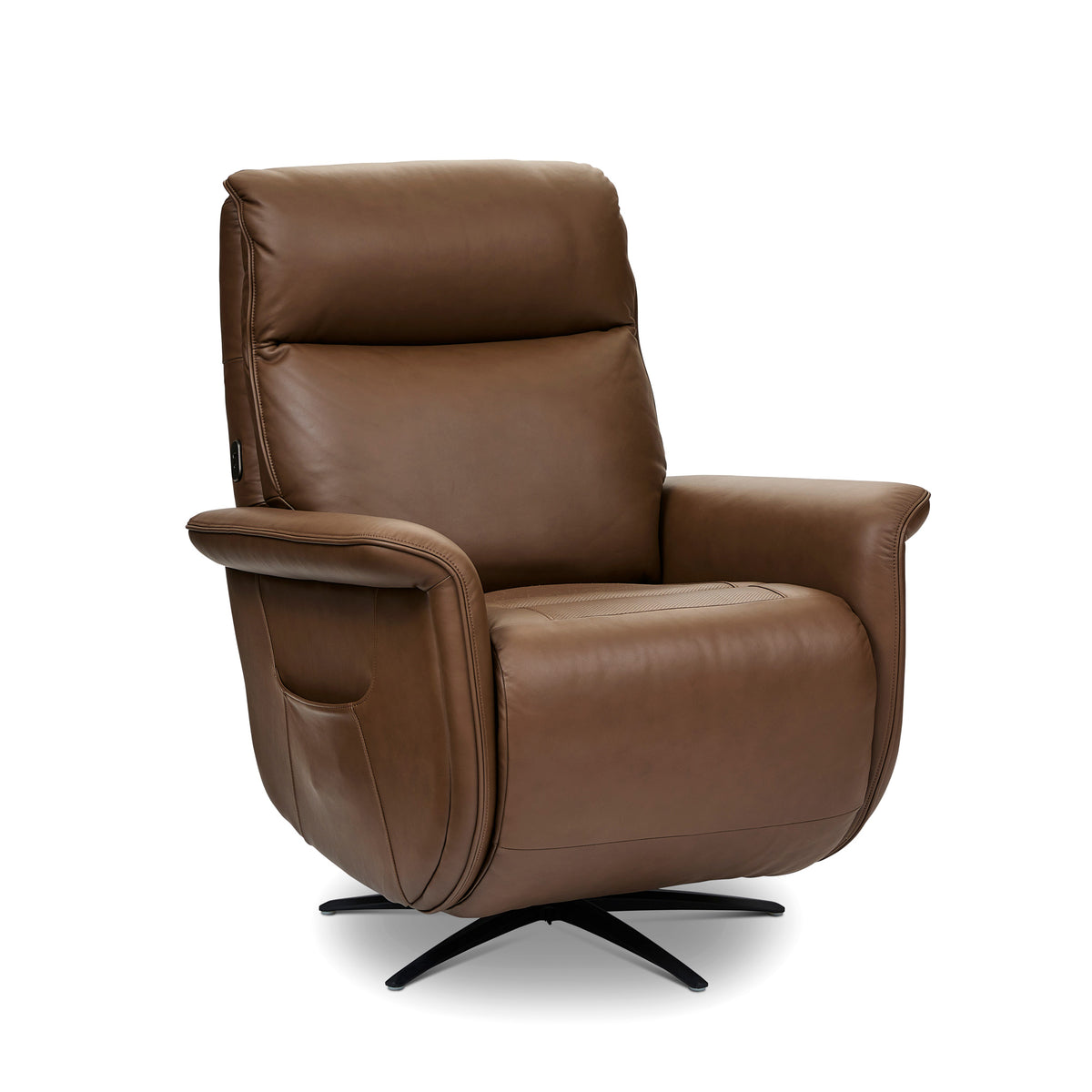 Front right view of Riverstone Haven Power Swivel Recliner