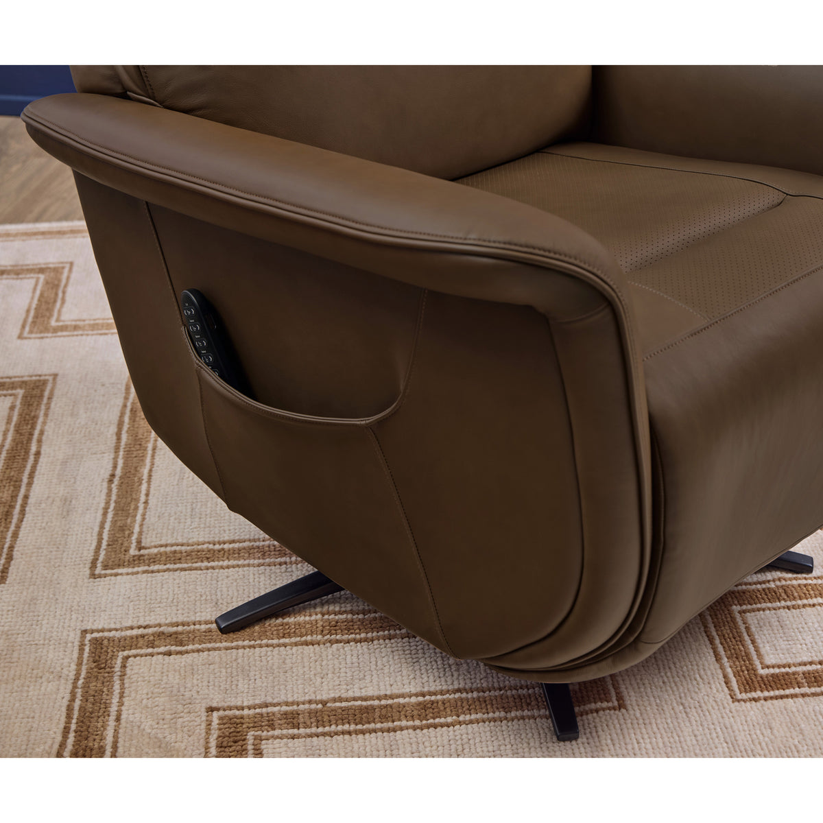 Detail view of Riverstone Haven Power Swivel Recliner