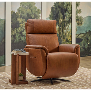 A room setting featuring Cove Autumn Power Swivel Recliner