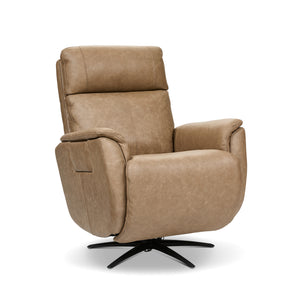 Front right view of Dune Cove Power Swivel Recliner