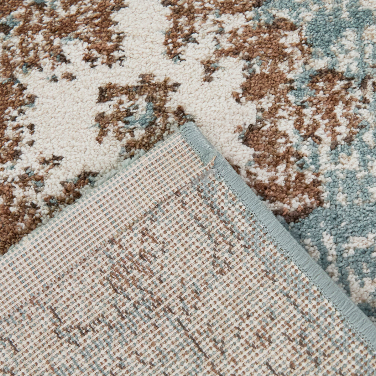 Back view of Annan Blue 5x8 Rug