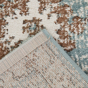 Back view of Annan Blue 5x8 Rug
