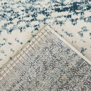 Back view of Samuel Blue 5x8 Rug