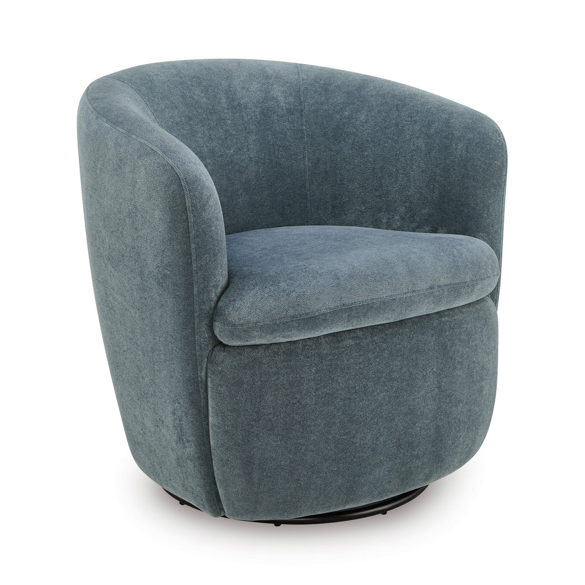 Front right view of Leemont Mist Swivel Chair