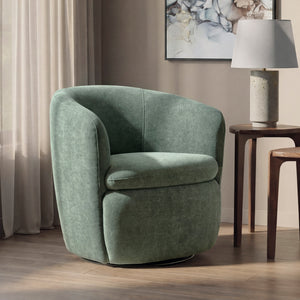 A room setting featuring Leemont Juniper Swivel Chair