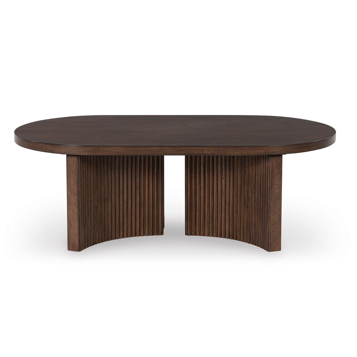 Korestone Brown Oval Coffee Table QK1110228