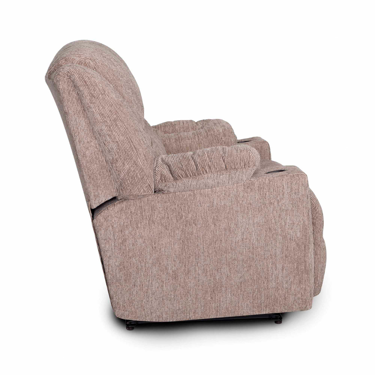 Side view of Stone Benson Oversized Snuggler Rocking Recliner
