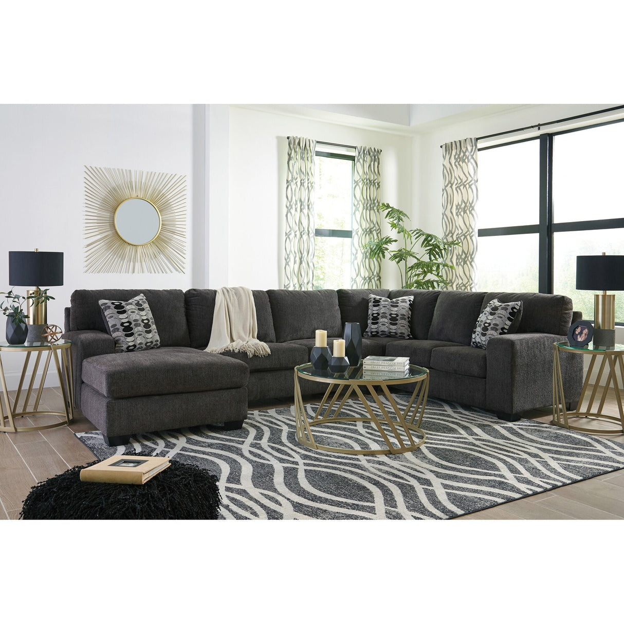 Ballinasloe 3 Piece Left Chaise Sectional