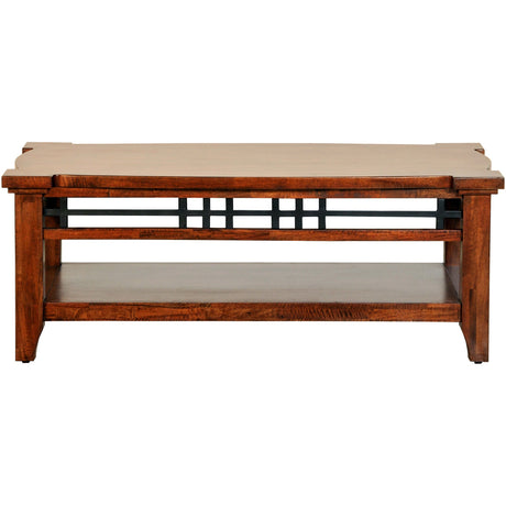 Whistler Retreat Dark Walnut Rectangle Coffee Table QK987508