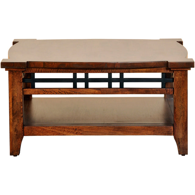 Whistler Retreat Dark Walnut Square Coffee Table QK987513