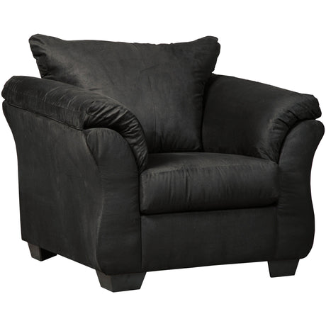 Black accent chair