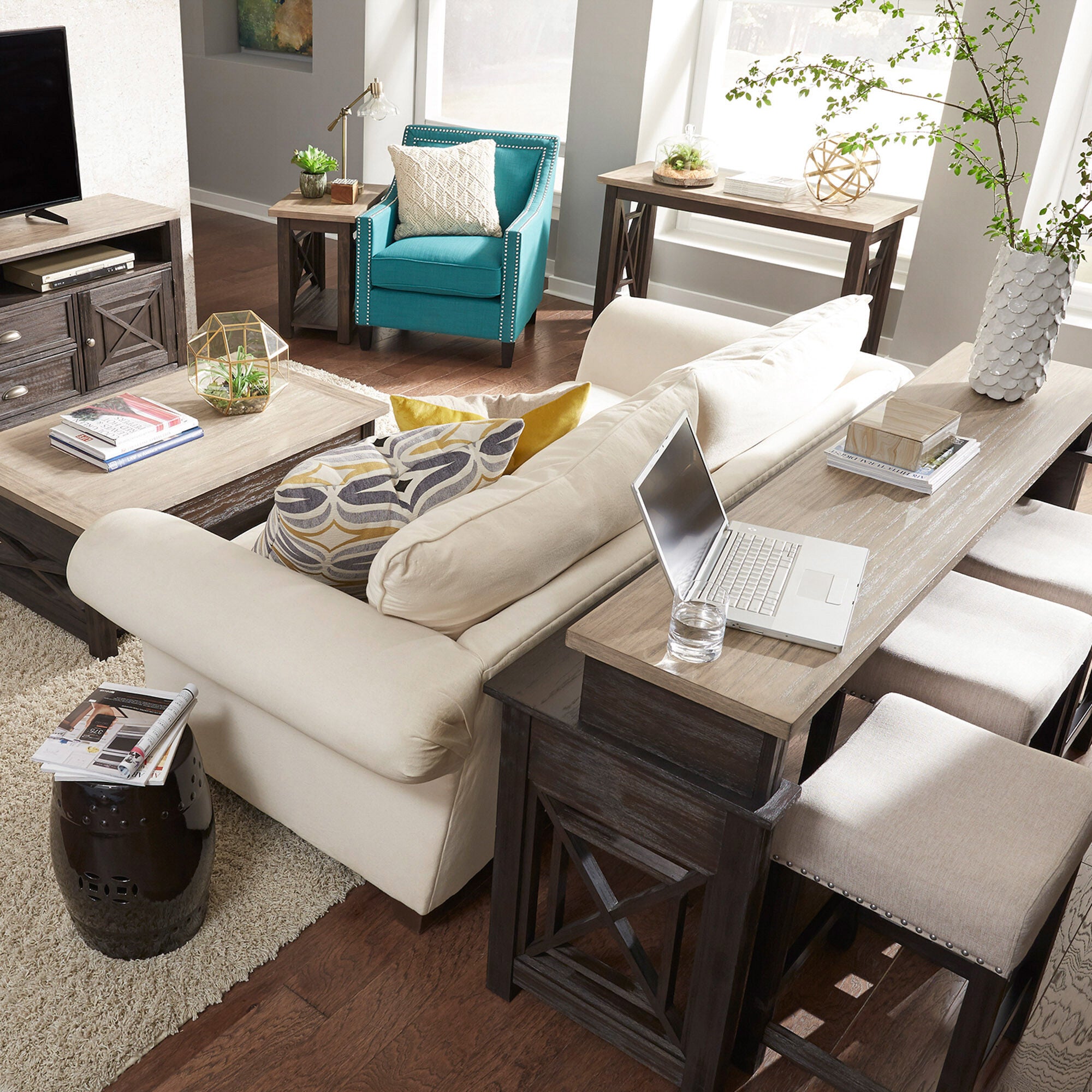 Liberty Furniture Heatherbrook Chairside Table - Thumbnail 2