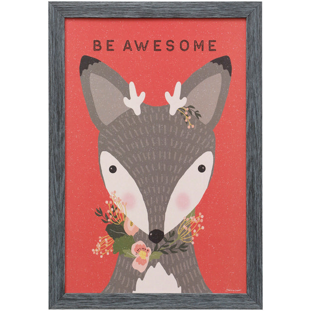 Awesome Deer Framed Art - QK1019337_STYL_PRI_OL