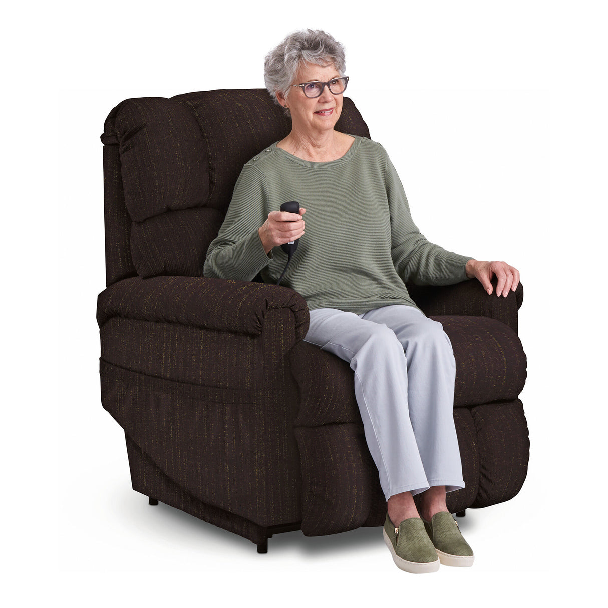 Pinnacle LuxLift Power Recliner with Headrest and Lumbar Slumberland