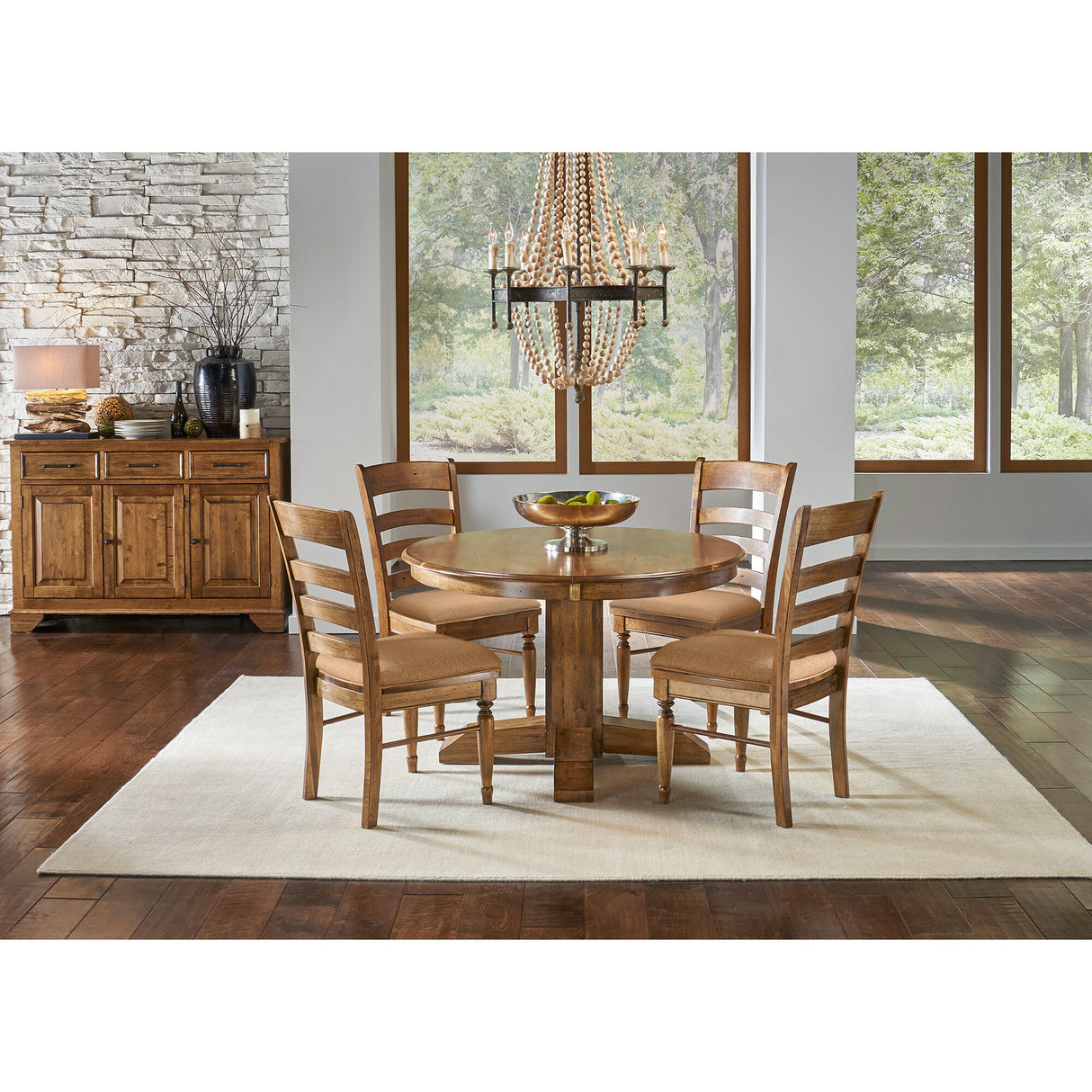 Bennett 5 Piece Round Dining Set - QK1020697_AAME_LF1_RM