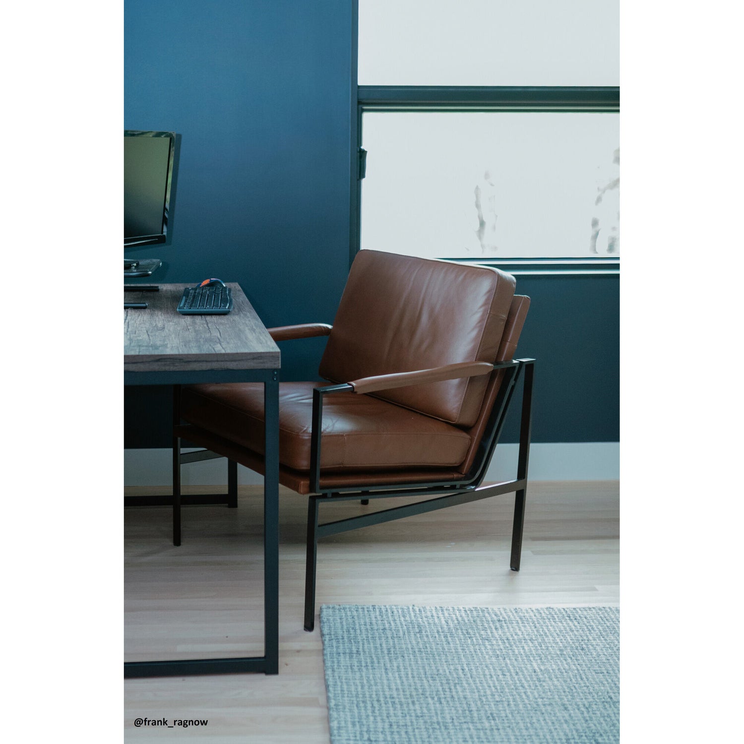 Puckman Leather Accent Chair - QK1022835_ASHL_LF1_RM