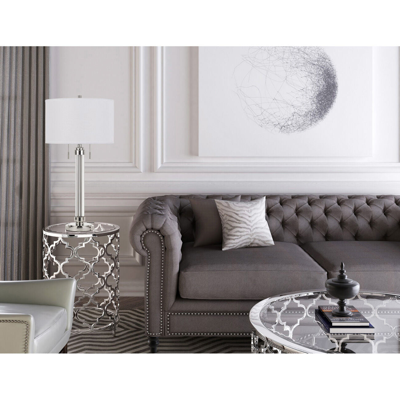 Montilla Two Light Table Lamp - Thumbnail 3