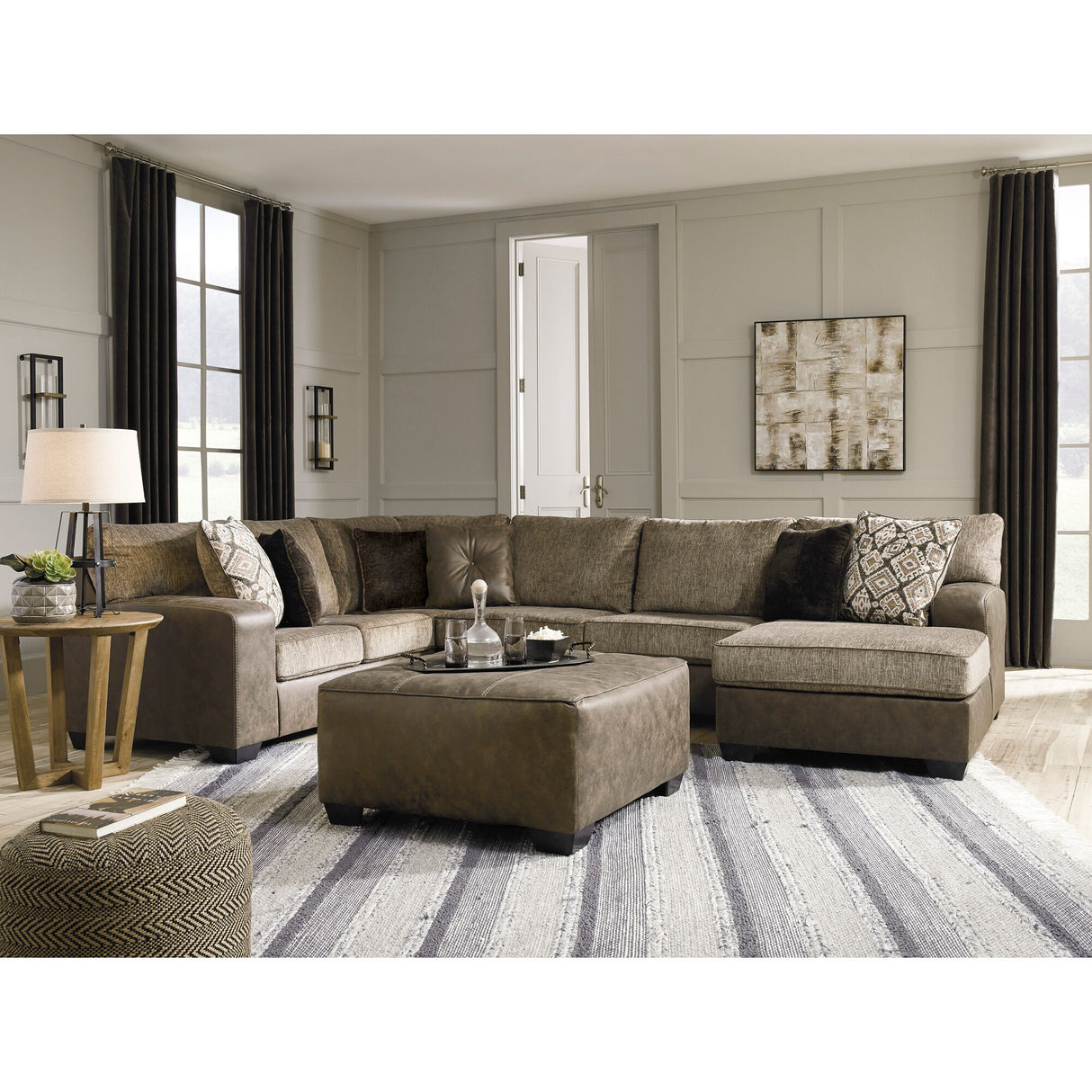 Abalone Oversized Ottoman - QK1025525_ASHL_LF1_RM