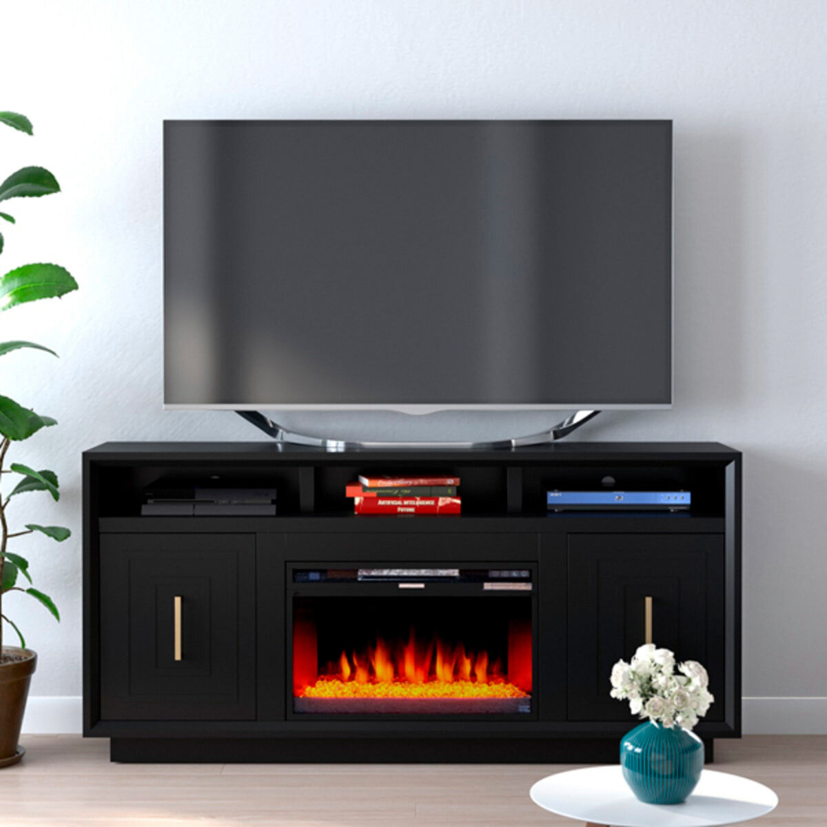 Sunset 67 Inch Fireplace Console – Slumberland