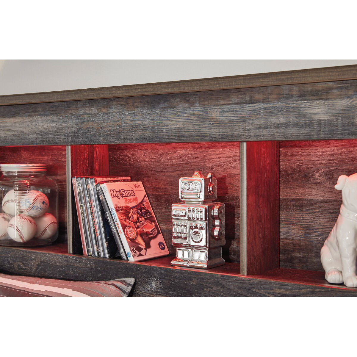 Drystan 4 Drawer Bookcase Storage Bed - QK1029250_ASHL_IS1_OL