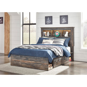 Drystan 4 Drawer Bookcase Storage Bed - QK1029250_ASHL_LF1_RM