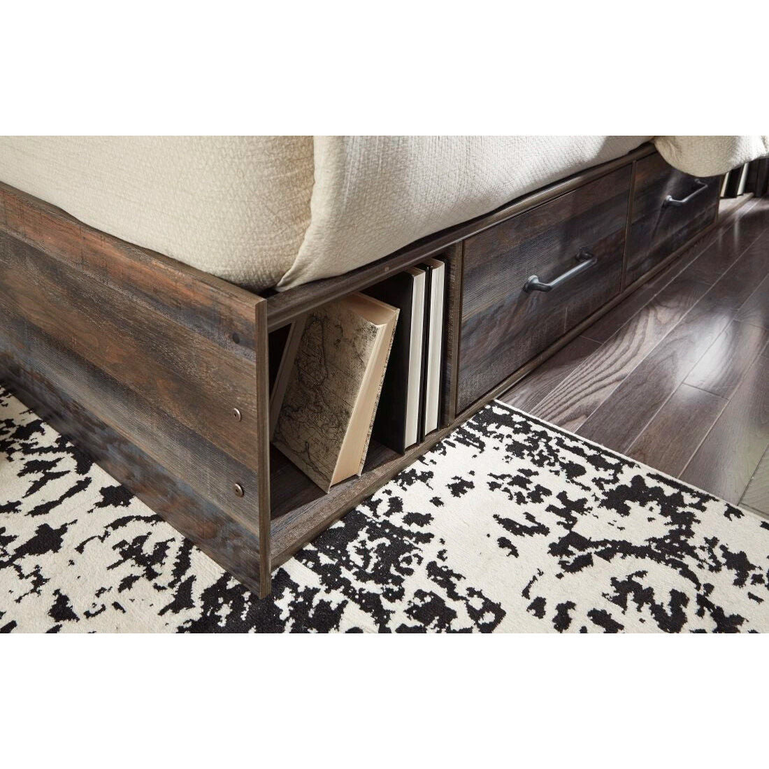 Drystan 4 Drawer Bookcase Storage Bed - QK1029253_ASHL_IS1_OL