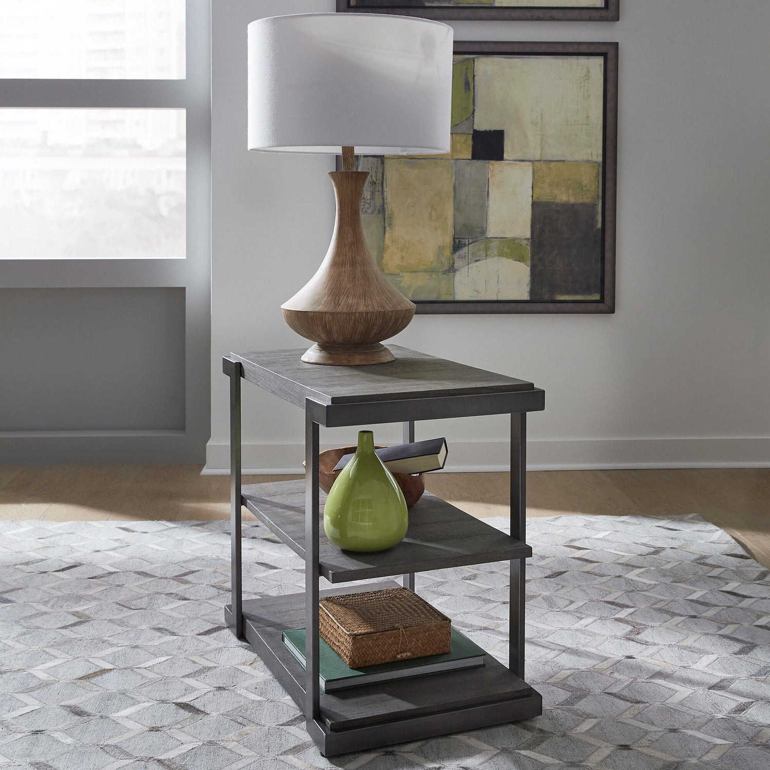 Modern View Tiered End Table - QK1032250_LIBF_LF1_RM