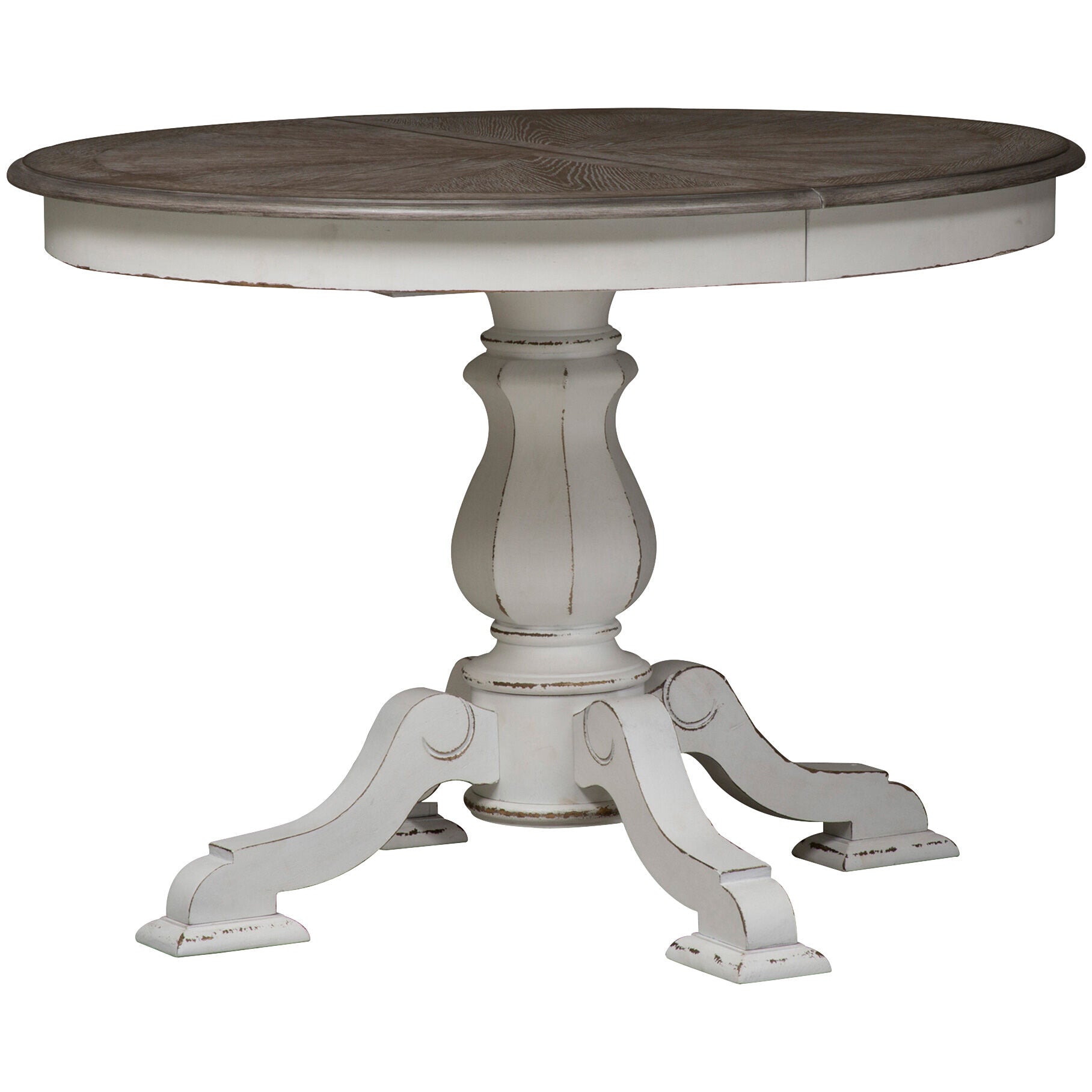 Magnolia Manor 5 Piece Splat Pedestal Dining Set