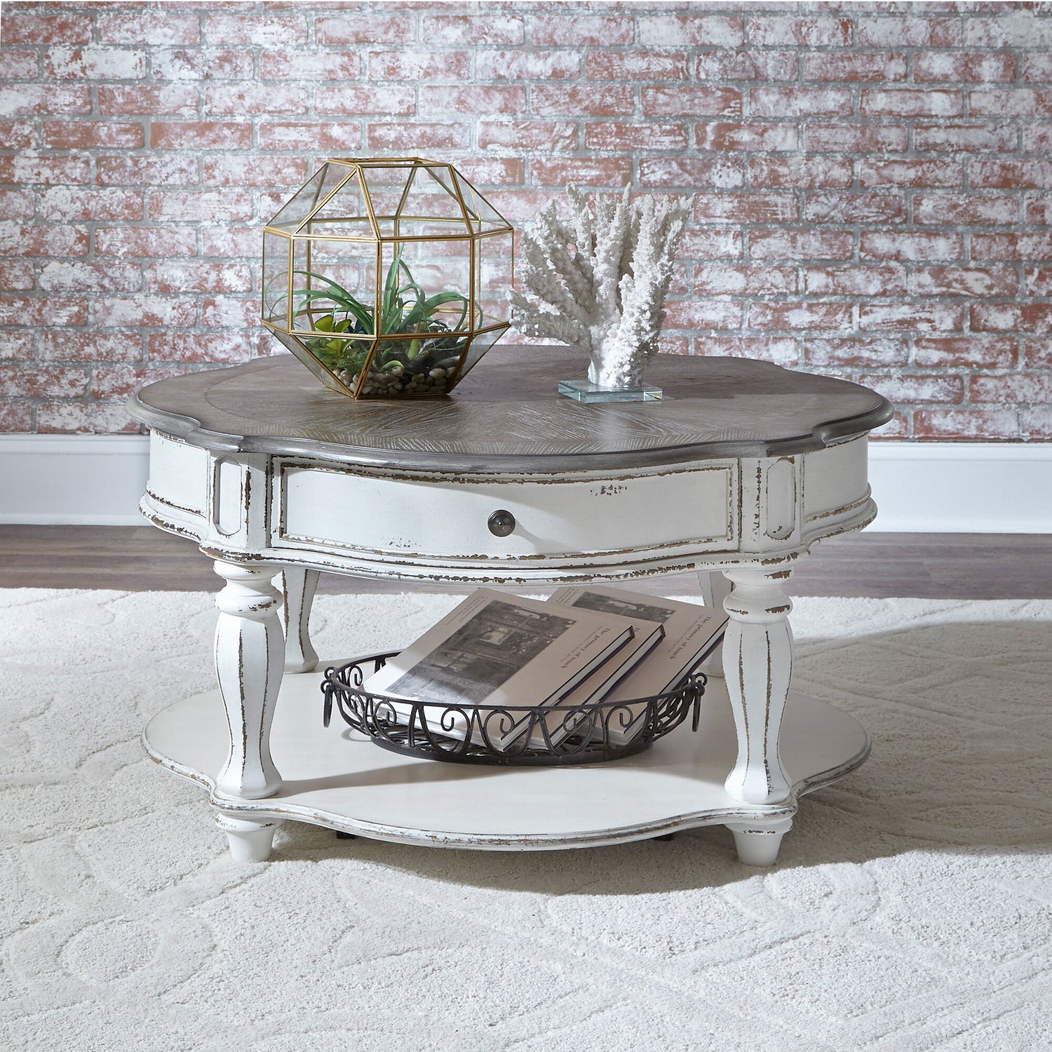 Magnolia Manor Round Coffee Table - QK1033275_LIBF_LF1_RM