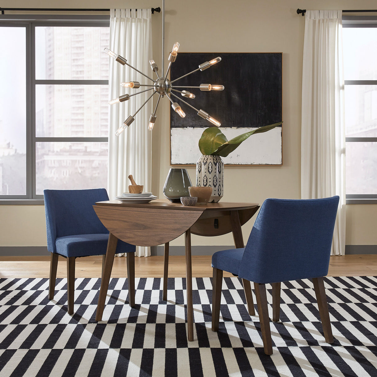 Space Savers 3 Piece Drop Leaf Dining Set - QK1036696_LIBF_LF1_RM