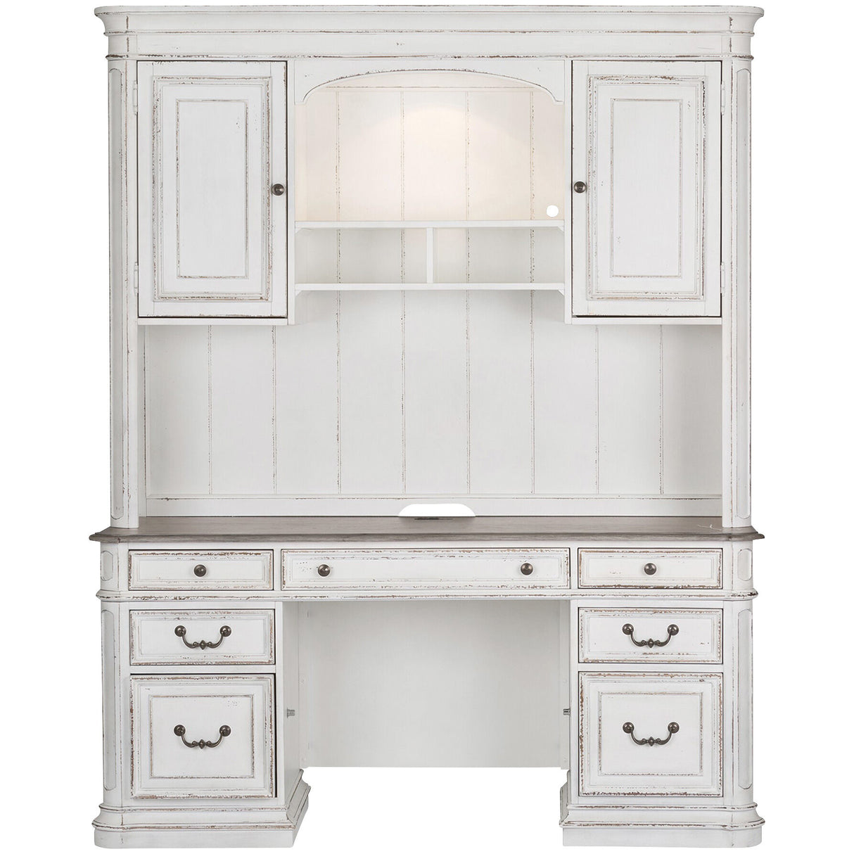 Magnolia Manor 2 Piece Credenza And Hutch - QK1037010_LIBF_PRI_OL