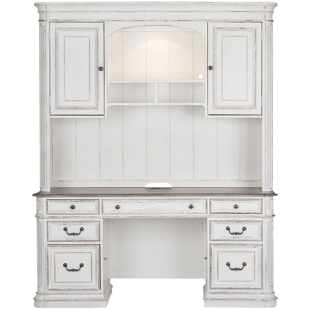 Magnolia Manor 2 Piece Credenza And Hutch - QK1037010_LIBF_PRI_OL