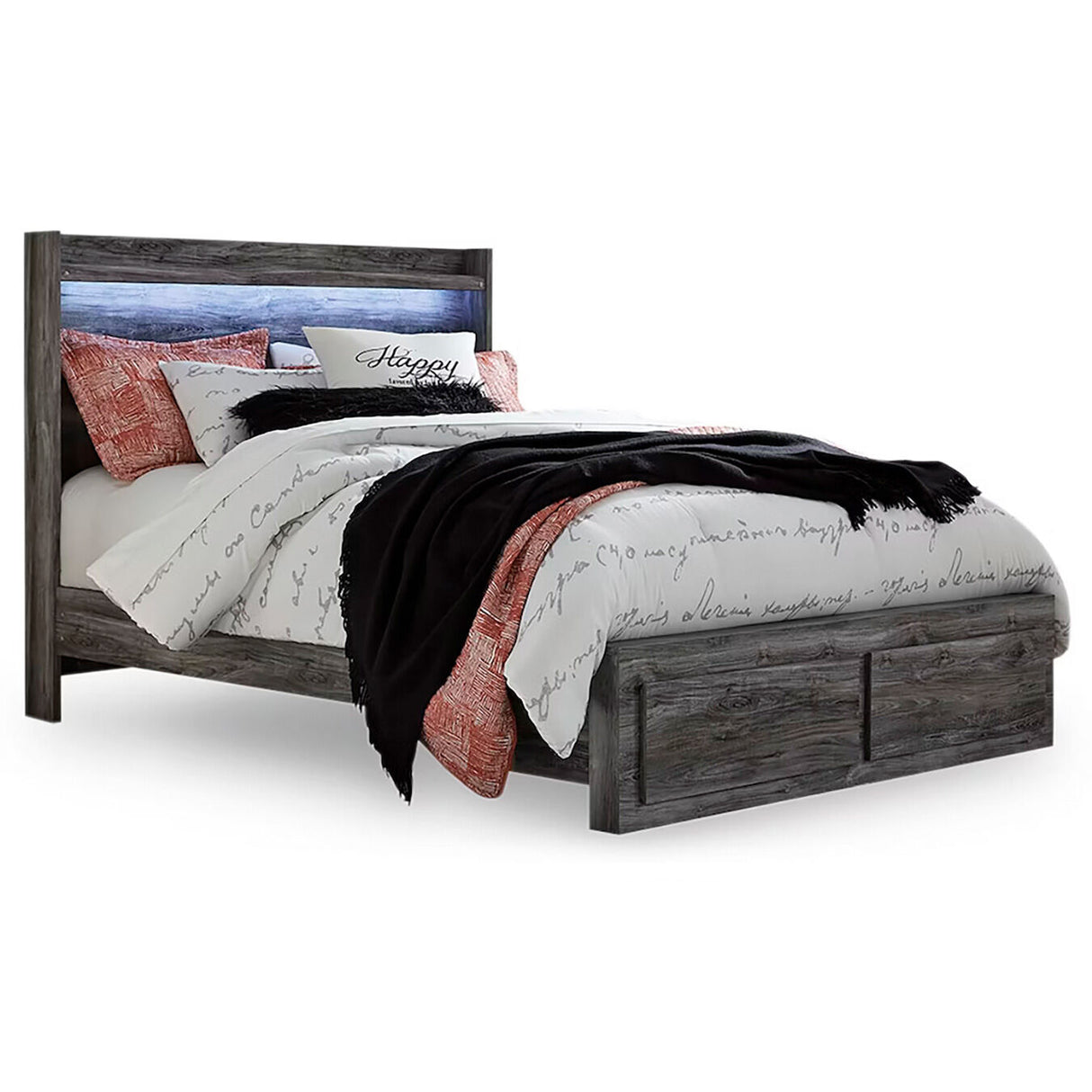 Baystorm 2 Drawer Storage Panel Bed - QK1037980_ASHL_AFR_OL