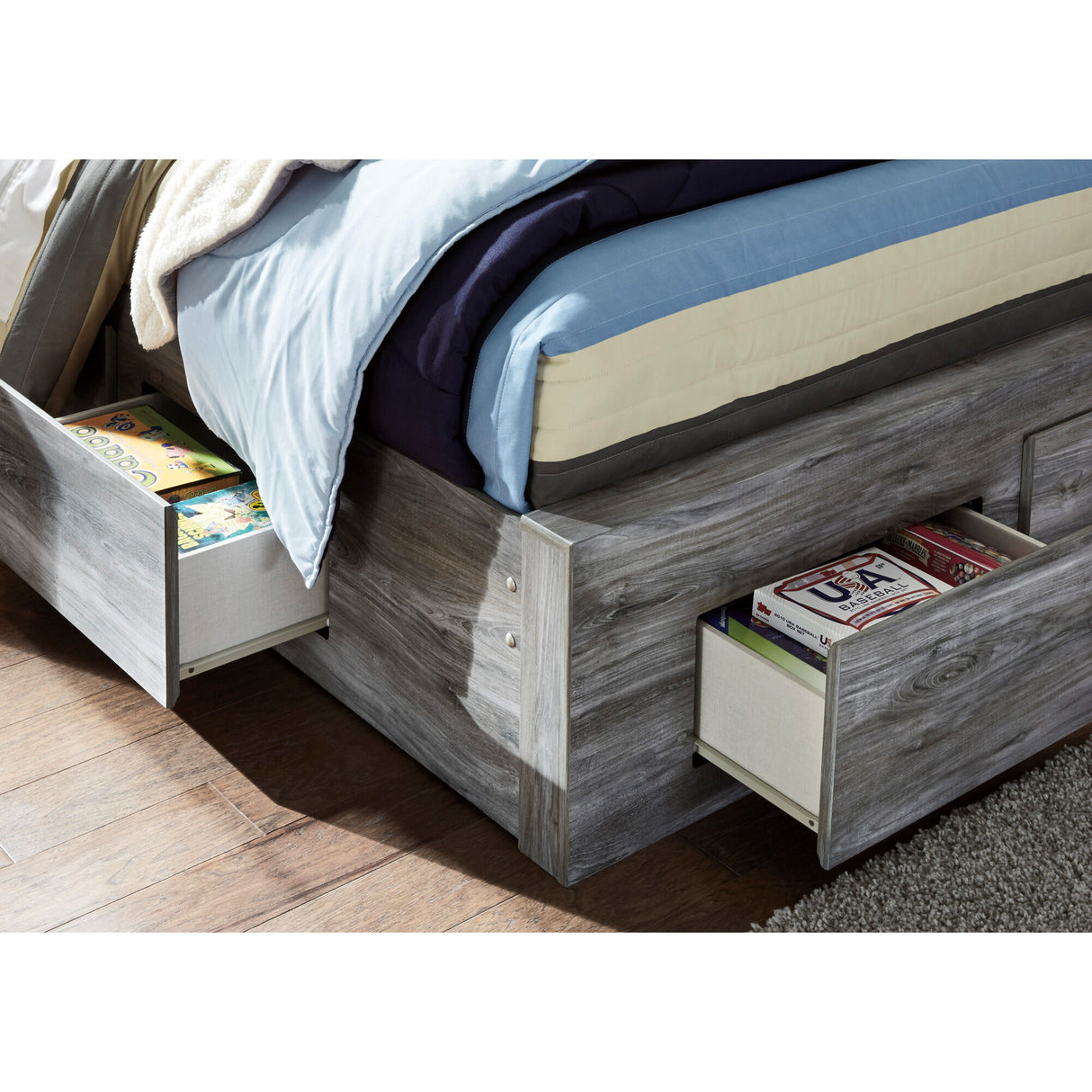 Baystorm 4 Drawer Storage Panel Bed - QK1037985_ASHL_IS1_OL