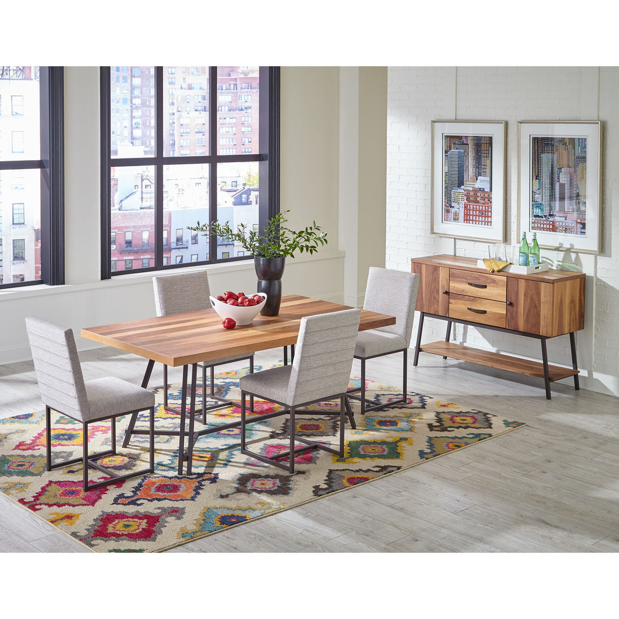 Charlotte 5 Piece Rectangular Dining Set - QK1040933_DAVF_LF1_RM
