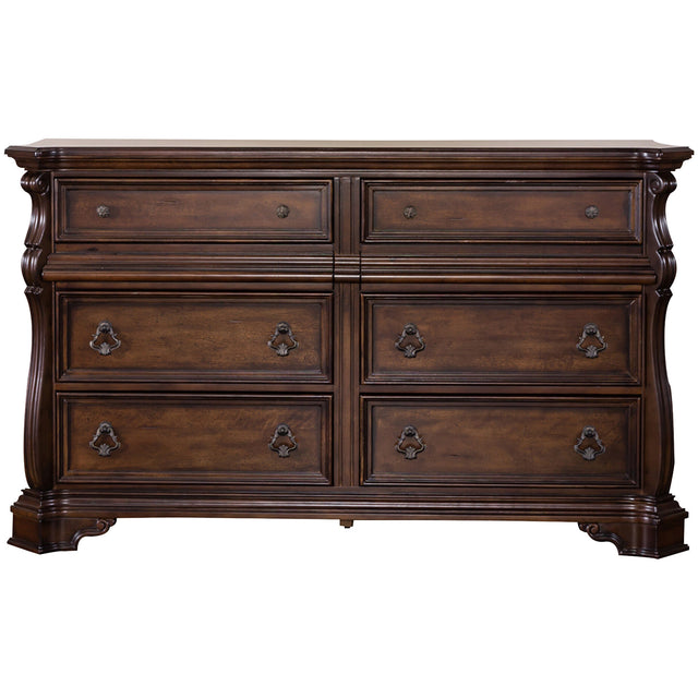 double dresser Liberty Furniture Arbor Place 8 Drawer Double Dresser