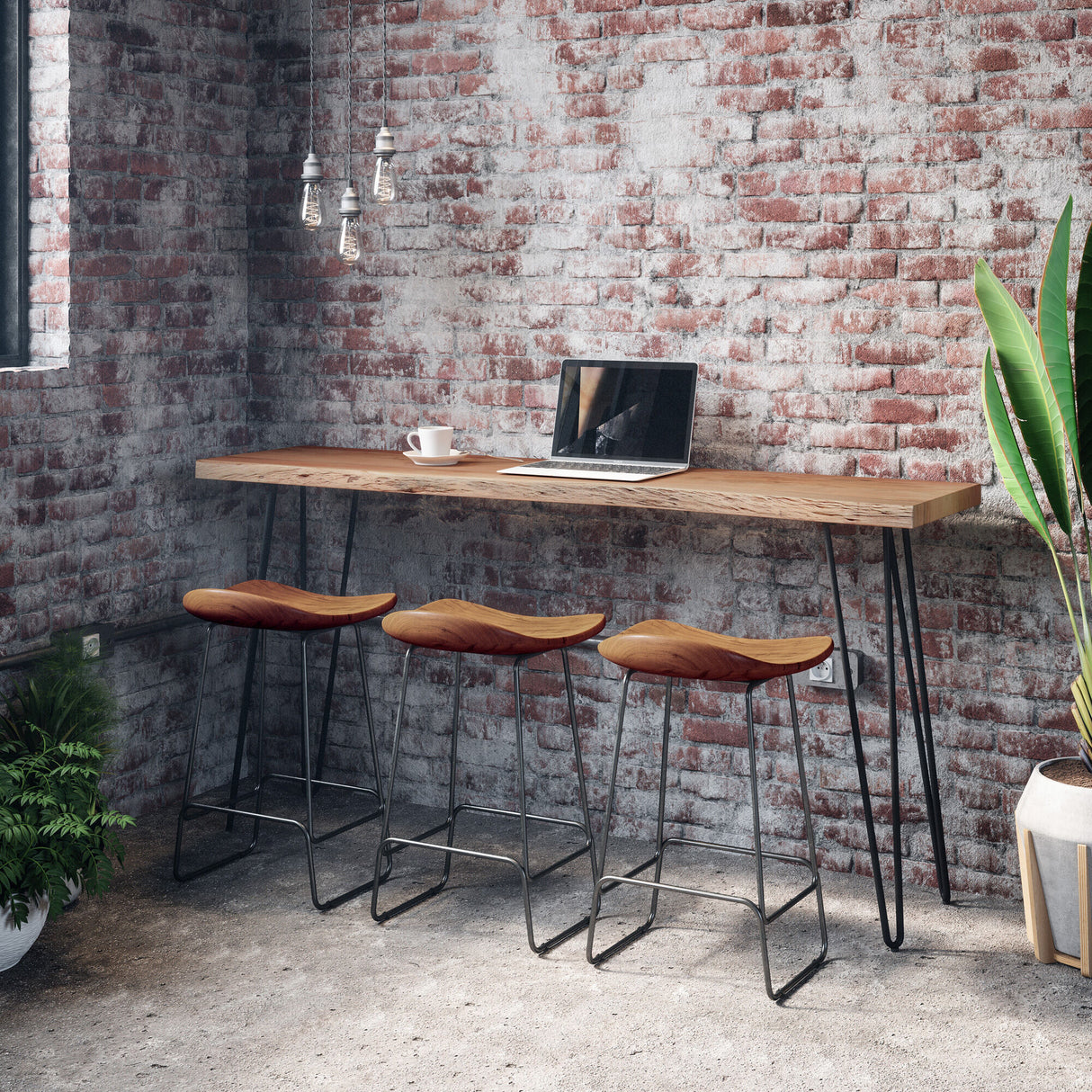 Natures Edge 72 Inch Counter Table - QK1042400_JOFR_LF2_RM