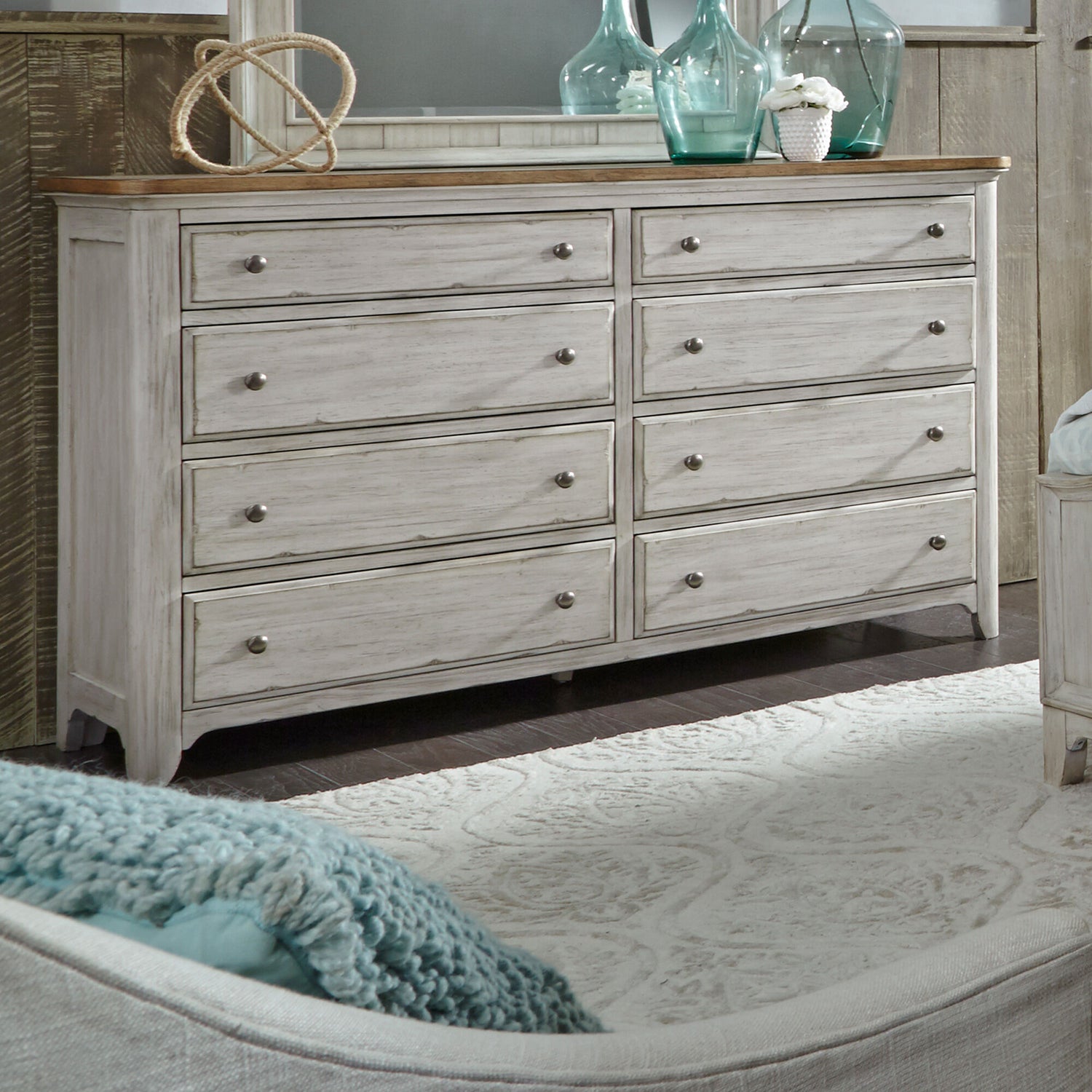 Farmhouse Reimagined 8 Drawer Dresser - QK1043396_LIBF_LF1_RM