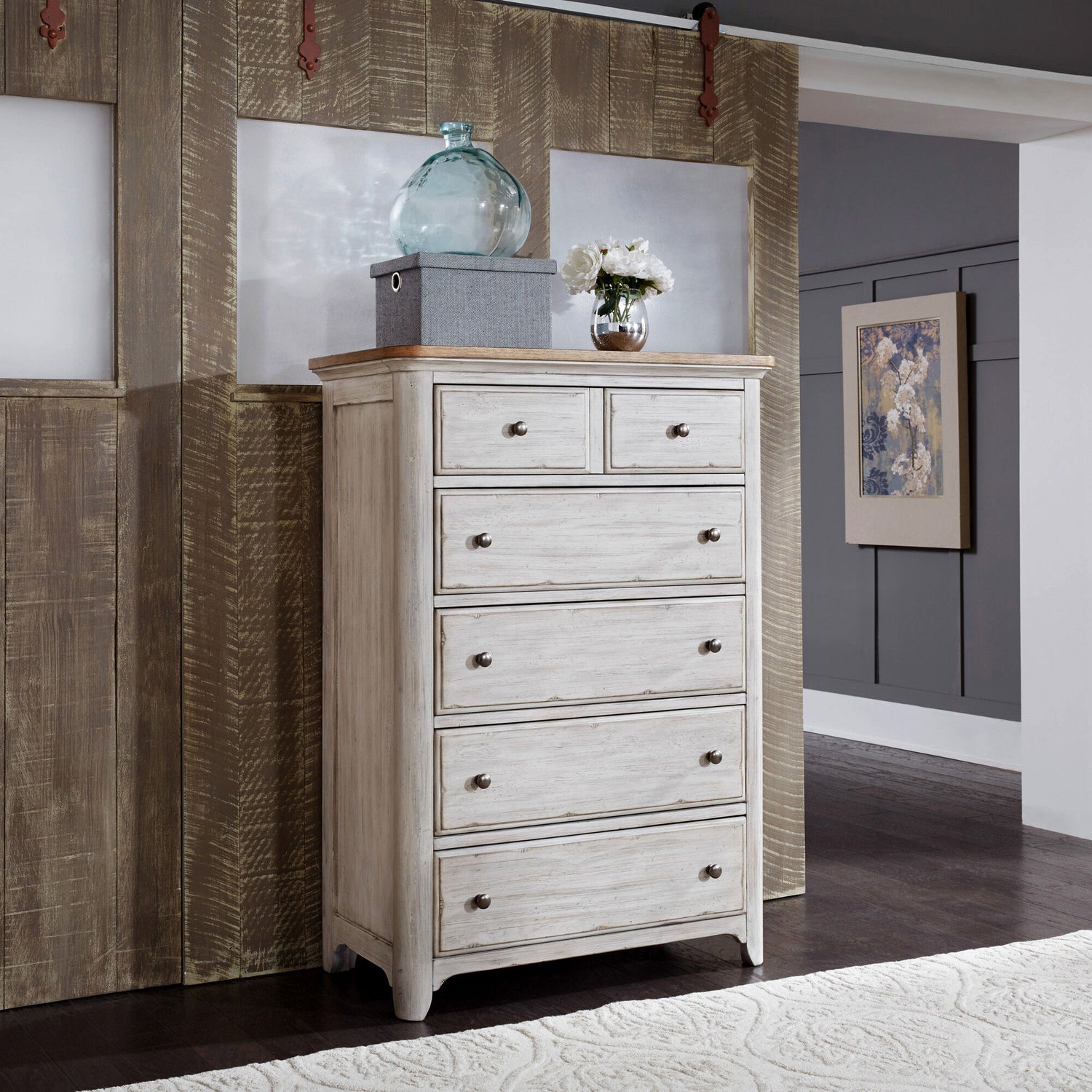 Farmhouse Reimagined 5 Drawer Chest - QK1043407_LIBF_LF1_RM
