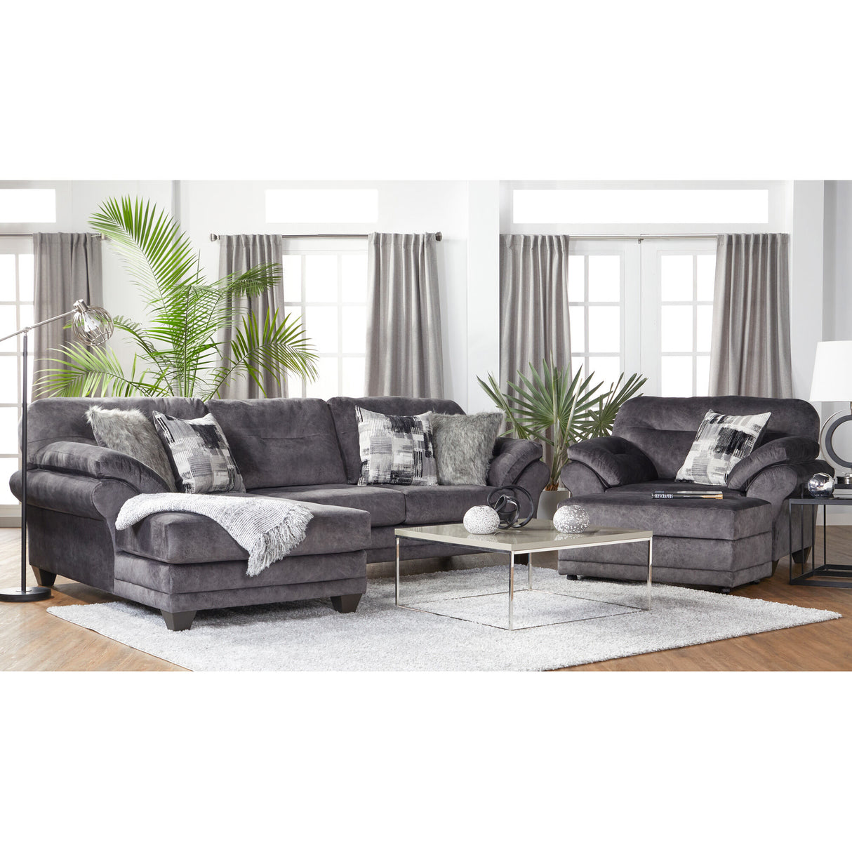Ello Left Chaise Sofa - QK1043439_HUGH_LF1_RM
