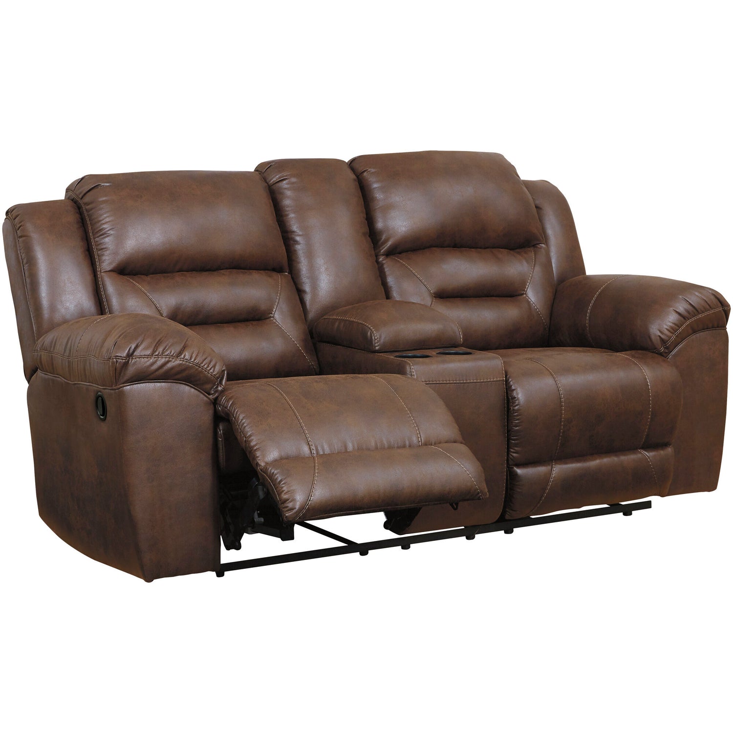 Stoneland Reclining Console Loveseat - QK1048468_ASHL_AFR_OL