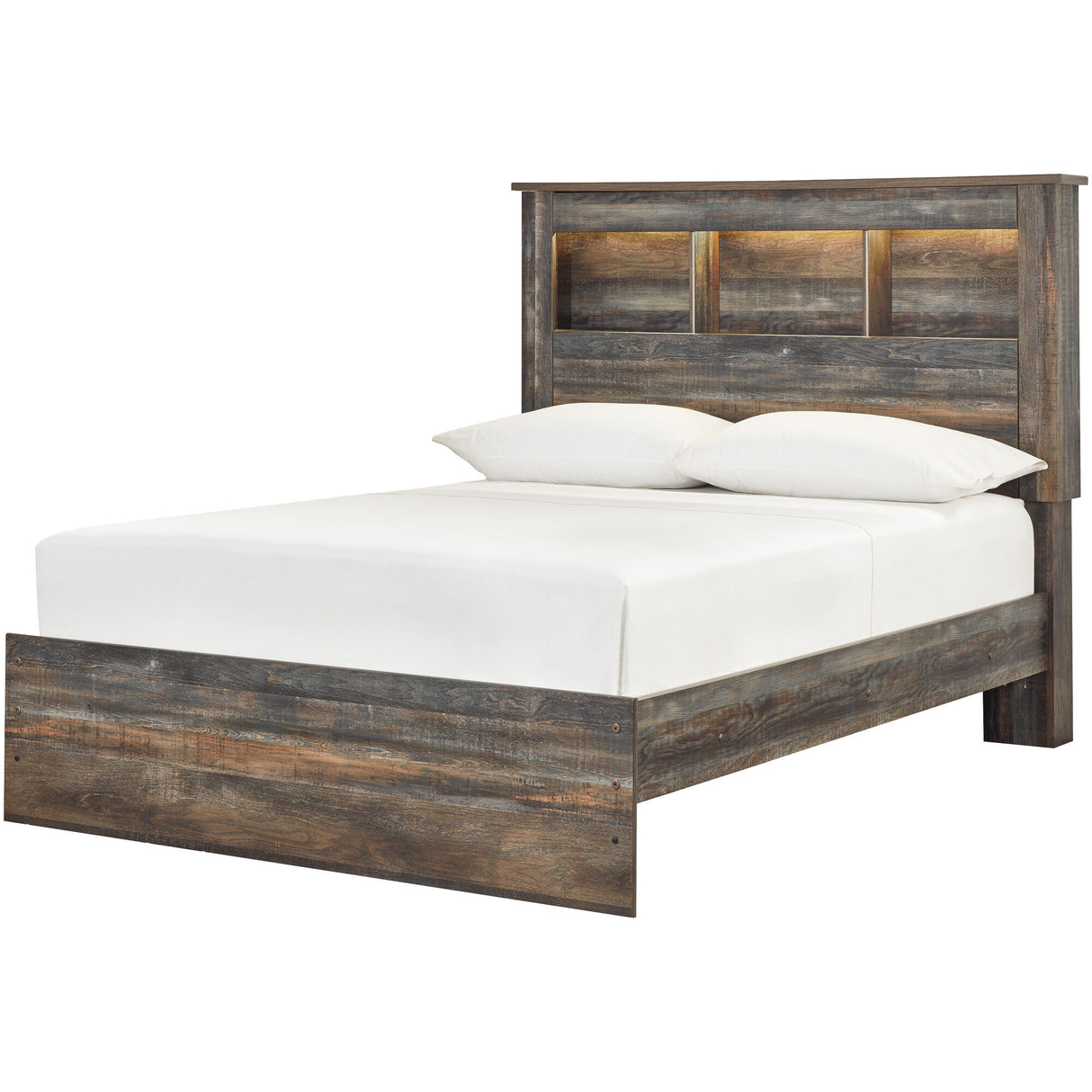 Drystan Bookcase Headboard Bed - QK1052323_ASHL_AFL_OL