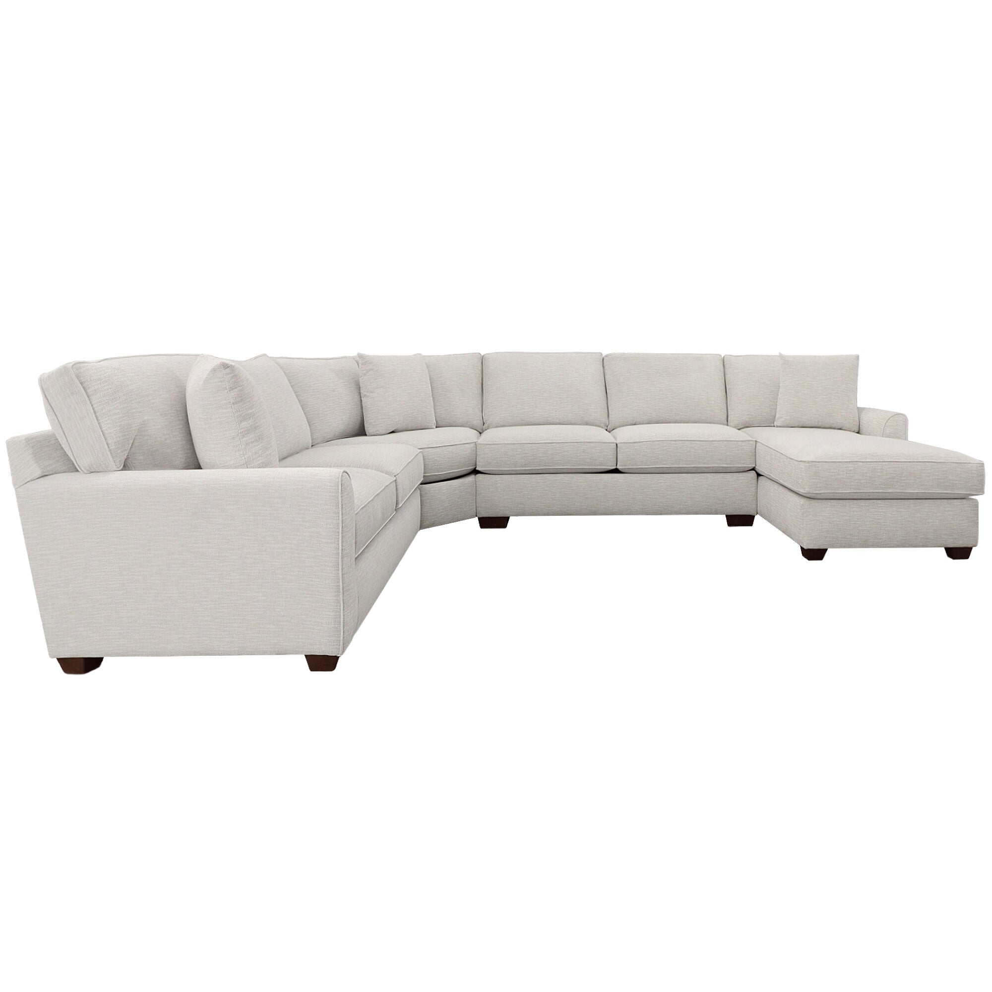Connections Flare 4 Piece Right Chaise Wedge Sectional