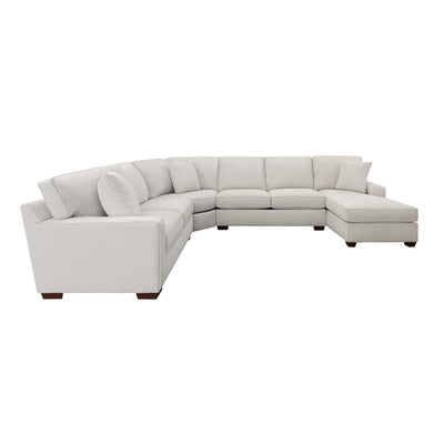Connections Track 4 Piece Right Chaise Wedge Sectional