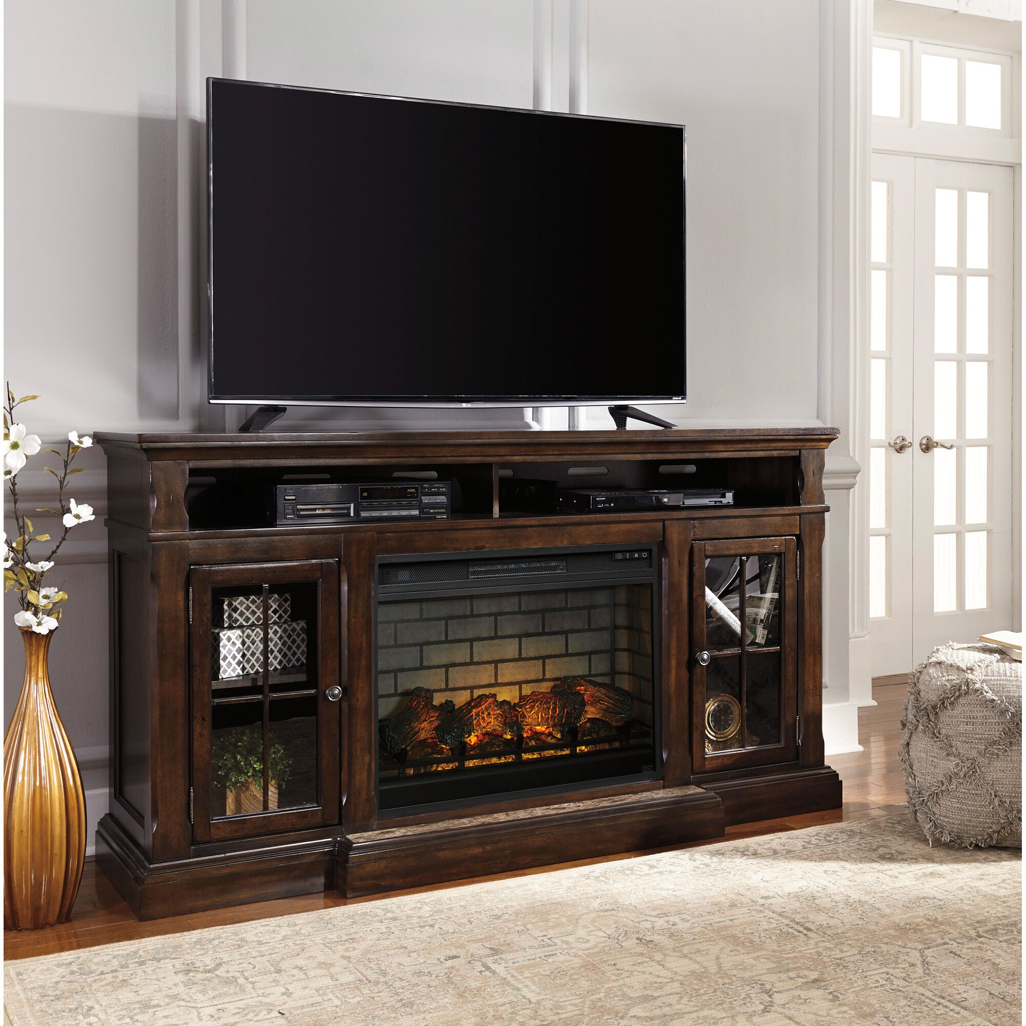 Roddinton 72 Inch Fireplace Console