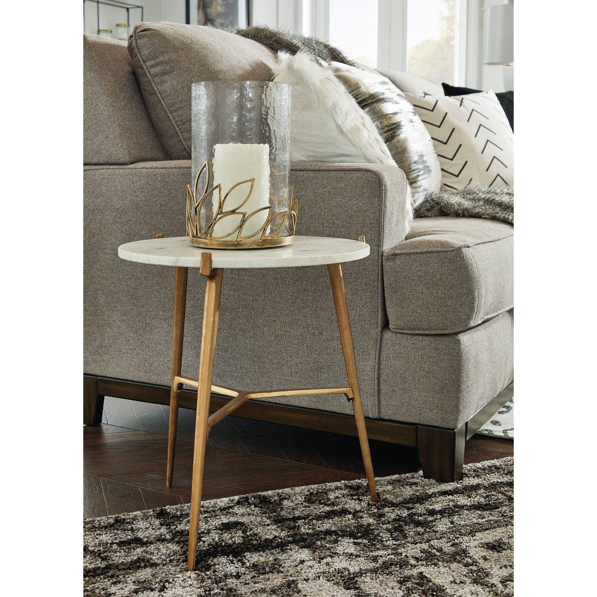 希少 ASPLUND Ston Table Emmerson End Table